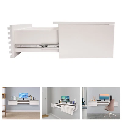 Wall Mounted Desk, Wall Mounted Desk with Pull Out Drawer, Wall Organizer - Image 1 of 4