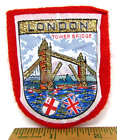 Vintage London Tower Bridge Jacket Patch United Kingdom Travel Souvenir