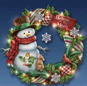 Bradford Exchange Marjolein Bastin Cree en la corona mágica iluminada ⛄️ - Imagen 1 de 13