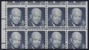 1393a Miscut Error / EFO Booklet Pane of 8 Mint NH - Picture 1 of 1