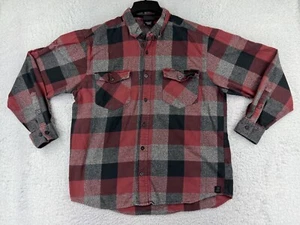 Camisa Harley Davidson Hombre Extra Grande Roja Gris Cuadros 100% Algodón H-DMC Abotonada - Imagen 1 de 15