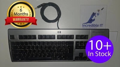 W/ FEET ✅ HP KUS0133 Smart Card / Smartcard USB English UK Keyboard / Keyboards - Image 1 of 4