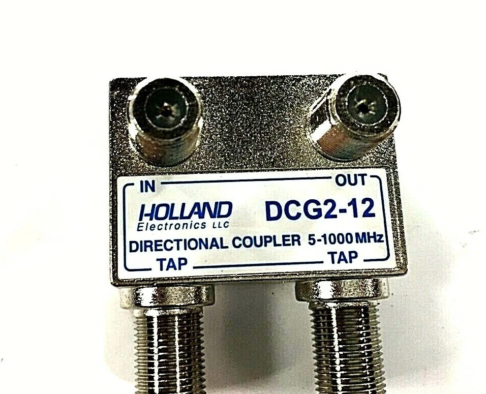 Holland Electronics Wall Tap Directional Coupler Splitter 12 dB 2 Output DCG2-12 - Image 1 of 1