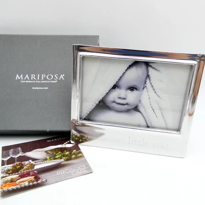 Marco de fotos Mariposa Shine Brightly Little Star con caja regalo bebé 4x6 Foto 1 de 4