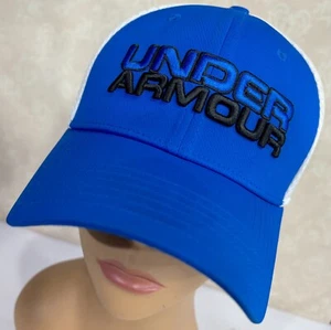 Under Armour Blue Two Tone Mesh L/XL Baseball Cap Hat - Picture 1 of 4