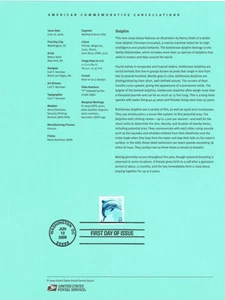 #0927 64c Dolphin Definitive Stamp #4388 Souvenir Page - Picture 1 of 1