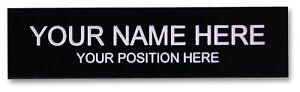 Name Plate - Custom name Engraved Office Desk Name Plate or Door Sign 2 x 8 