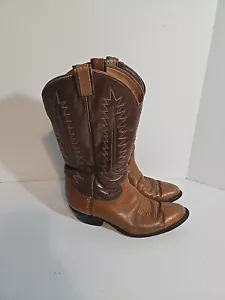 STIVALI WESTERN COWBOY UOMO TONY LAMA PELLE MARRONE 9,5 - Foto 1 di 13