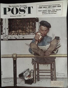 Saturday Evening Post January 9, 1954 Norman Rockwell, Complete Magazine - Picture 1 of 1