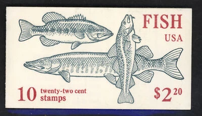 SCOTT 2205-09 BOOK 154 BC 35 1986 22 CENT FISH ISSUE MNH OG VF! - Image 1 of 2