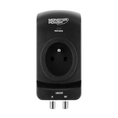 Parasurtenseur Monster Core Power 100 AV - 1 Prise - Black  prise parafoudre - Image 1 of 2