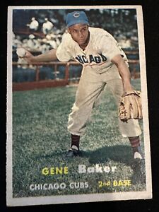 1957 Topps Gene Baker #176 - Chicago Cubs HOF