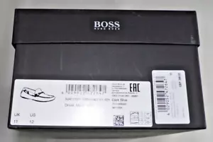 HUGO BOSS DUNKELBLAUE MOKASSINS HALBSCHUHE Gr. 46, UK 11, US 12 MADE in ITALY - Bild 1 von 6