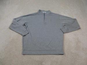 Peter Millar Sweater Men Large Gray Pullover Crown Comfort Sweatshirt Golf Adult - Picture 1 of 13