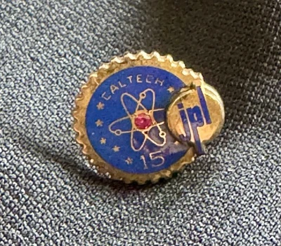Caltech 10k Gold Award Pin 15 Year JPL NASA!! GREAT! RARE - Image 1 of 4