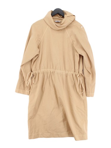 Maxi abito donna Burberry UK 8 cotone marrone con poliammide maxi