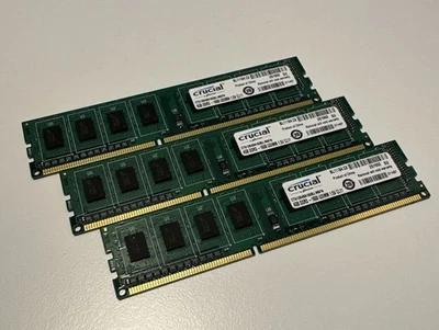 Crucial 12GB (3x4GB) Kit DDR3 1600MHz - Image 1 of 2