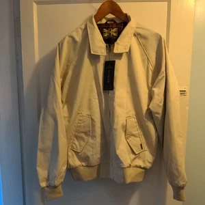 Ben Nevis Combat Harrington Jacket Royal 62 Beige L Large (Made in England) NWT - Picture 1 of 16