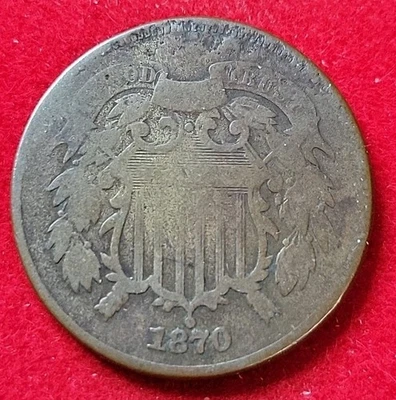 1870 2c Two Cents Good - Image 1 of 2