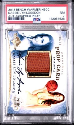 2013 Bench Warmer National NSCC Prop Auto Kassie Lyn Logsdon /10 PSA 7 NEAR MINT - Image 1 of 3