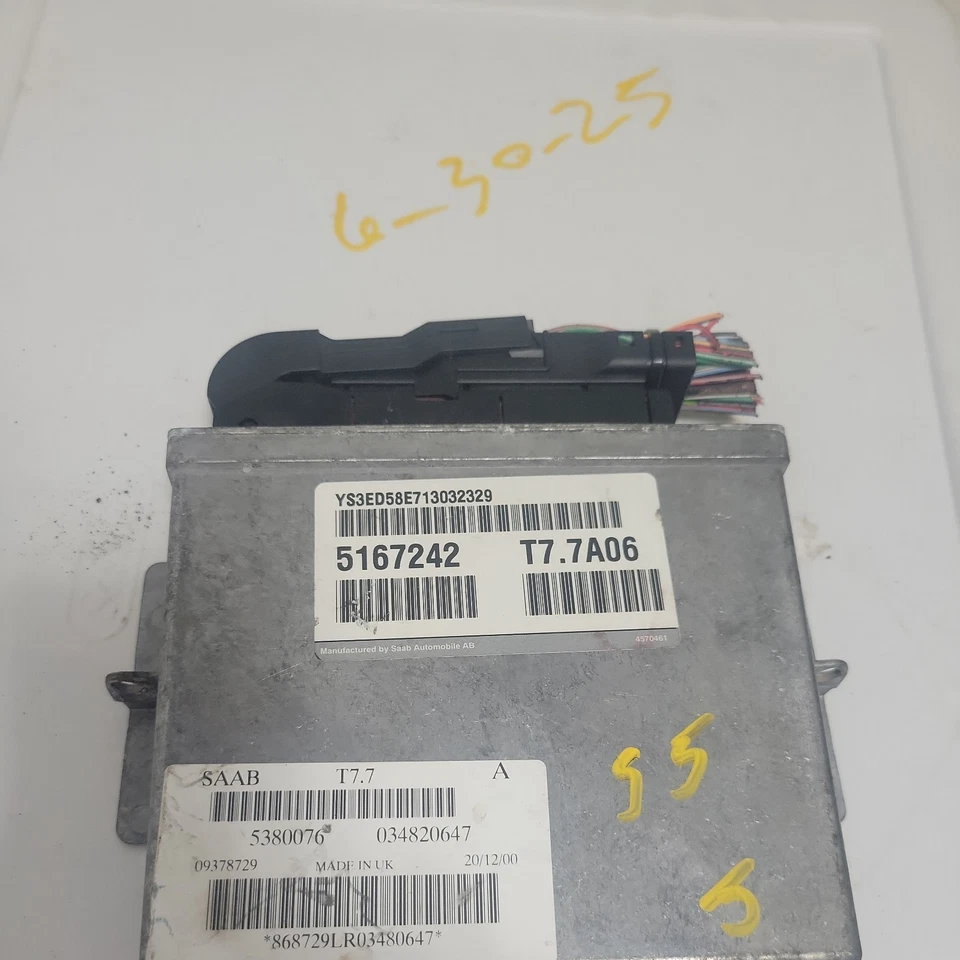 Unidad de módulo de motor ECU 5167242 5380076 SAAB con enchufe OE Foto 1 de 4