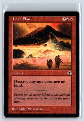 LAVA FLOW – MTG Magic the Gathering Card – Portal – Uncommon - Image 1 of 4