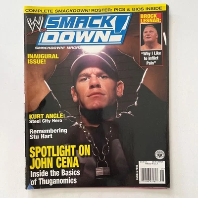 WWE Smackdown Magazine Special Holiday 2003 Issue 1st Edition John Cena Cover - Image 1 of 4
