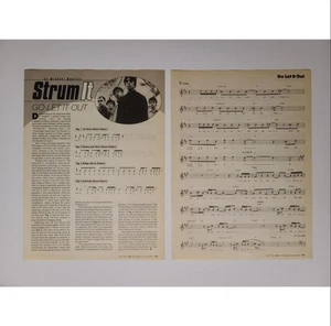 Oasis "Go Let It Out" 2-seitige Gitarren-Tabs Ausschnitte - Bild 1 von 1