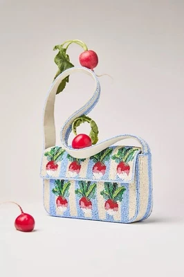 Anthropologie The Fiona Beaded Bag Food & Drink Edition Radish - NWT - Image 1 of 4