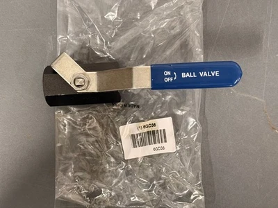 Guardian Manual 1/2" Carbon Steel 2-Way Straight Ball Valve, FNPT x FNPT # 6GD38 - Image 1 of 4