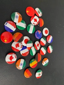 29 International Pinbacks 11 Länder Mexiko Deutschland ideal für Fußballfans - Bild 1 von 3