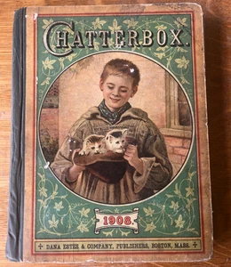 Vintage 1908 Chatterbox Jahresband/Buch, John Erskine Clarke, HC - Bild 1 von 8