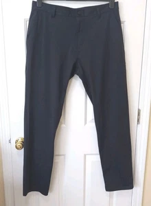 Pantalones informales de golf para hombre RHONE negros mezcla de poliéster pierna recta 36x32 - Imagen 1 de 6