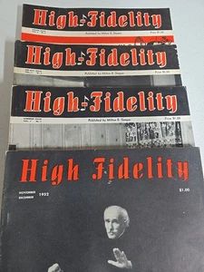 High Fidelity Music Magazine 1952 Lot Of 4 - Picture 1 of 6