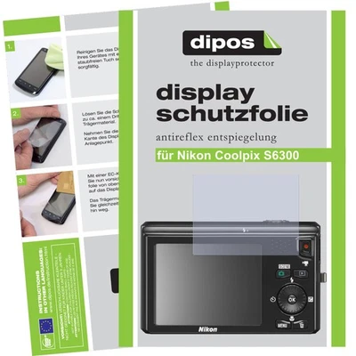 2x Screen Protector for Nikon Coolpix S6300 Protection Anti Glare dipos - Image 1 of 4