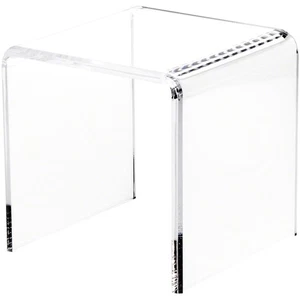 Plymor Clear Acrylic Beveled Square Display Riser, 7" H x 7" W x 7" D - Picture 1 of 1