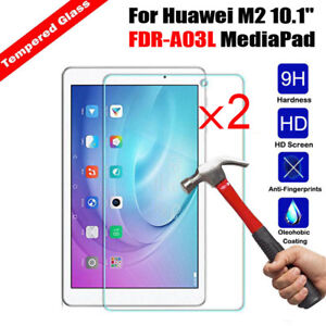 2x Genuine Tempered Glass Clear Screen Protector Film For Huawei Mediapad Tablet