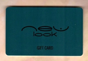 NEW LOOK ( UK ) Classic Logo Silver on Blue ( 2011 ) Gift Card ( $0 ) - Picture 1 of 2