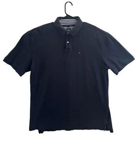 Tommy Hilfiger Mens Polo Shirt XXL TG Cotton Shirt Navy Classic Fit 0247 - Picture 1 of 8