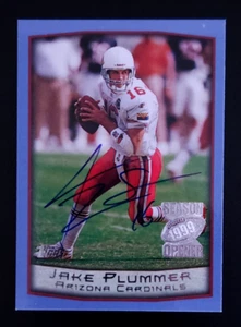 1999 Topps #32 Jake Plummer On Card Autograph Arizona State Cardinals - Picture 1 of 2