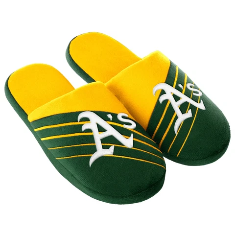 Oakland A's MLB Mens Slide Slippers Big Logo Cover