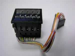 2 Omron A7AS-206 4 Gang Snap-In Binary Coded Decimal Output Thumbwheel Switches - Picture 1 of 1
