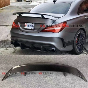 For Benz CLS Class W218 CLS63 AMG 2012-2017 Carbon Fiber Rear Trunk Spoiler Wing - Picture 1 of 15