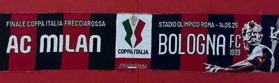 SCARF-SCIARPA-FINALE COPPA ITALIA FRECIAROSSA-MILAN VS BOLOGNA-14/05/25 ROMA - Immagine 1 di 4