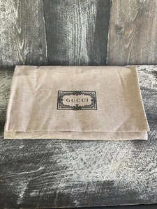 Authentic GUCCI SmallDust Envelope Bag - Size: 10” x 6.5” Inches - Beige Cotton - Picture 1 of 2