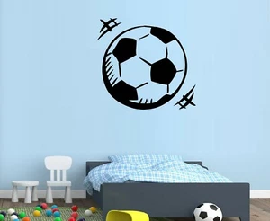 Pallone da calcio decalcomania vinile decorazione casa 12" x 13" - Foto 1 di 1