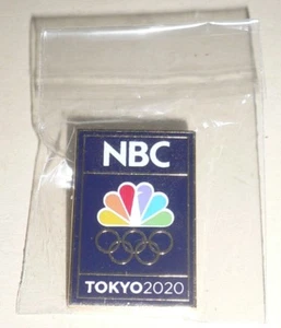 2020 Olympic Games Tokyo Japan OFFICIAL TOKYO 2020 NBC TV MEDIA LOGO PIN BADGE ! - Picture 1 of 4