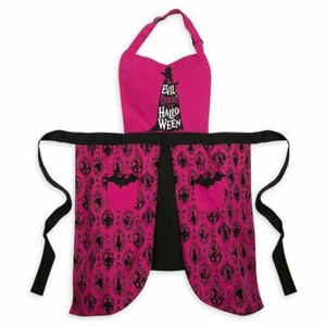 Maleficent Evil Queen Cruella Ursula Bats Halloween Apron Disney Villains ADULT - Picture 1 of 5