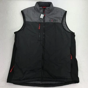 Straight Down Vest Mens Small Black Gray Jasper Vest Ripstop - Picture 1 of 8