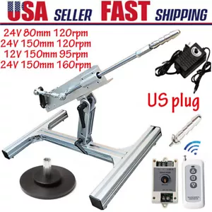 DC 12V 24V Telescopic Linear Actuator Reciprocating Motor 80/150mm 95/120/160rpm - Picture 1 of 16